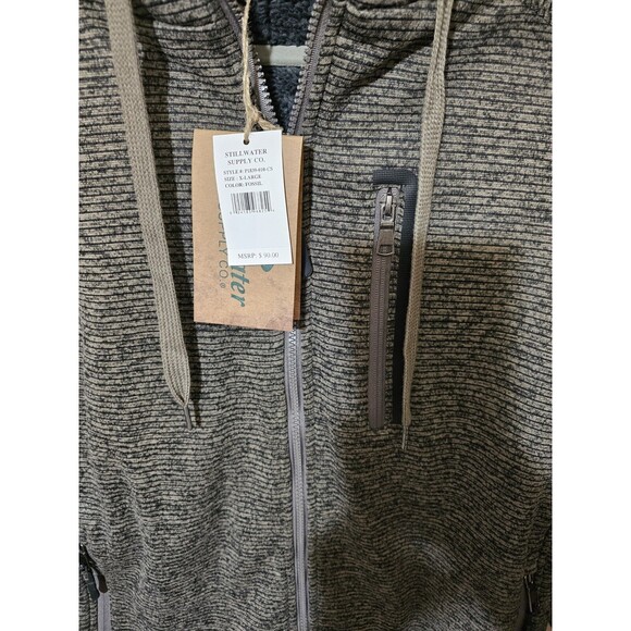 Unisex XL Warm Comfy Stillwater Supply Company Zip-Up Hoodie Jacket - Picture 2 of 6